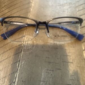 Armani Exchange Eyeglasses, Frames Only, AX 1023 6097 Navy Blue, 53-17-140